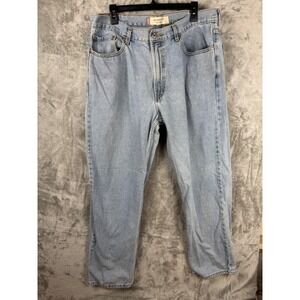 Vintage 90s Levi's 550 Relaxed Fit Jeans Light Wash Denim Men's 38x32 USA Style‎